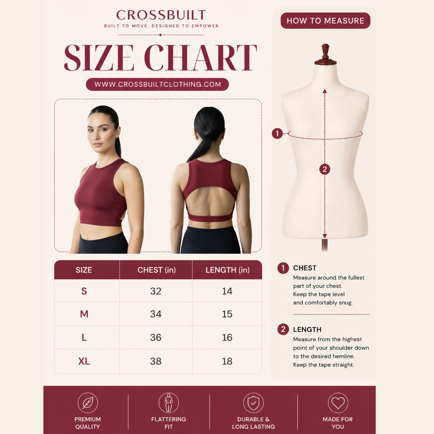 D Back Crop Top