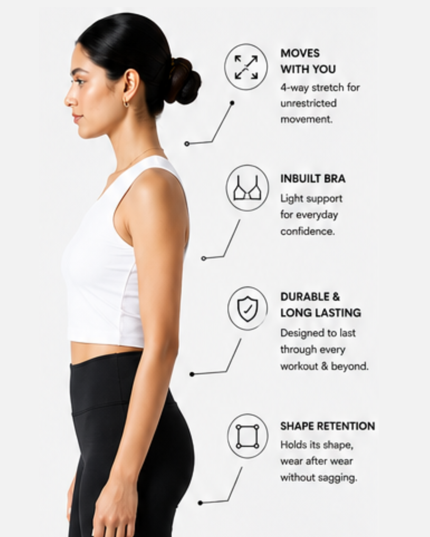 One Shoulder Crop Top