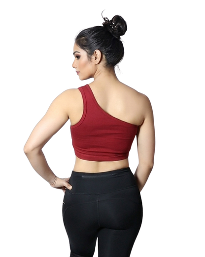 One Shoulder Crop Top