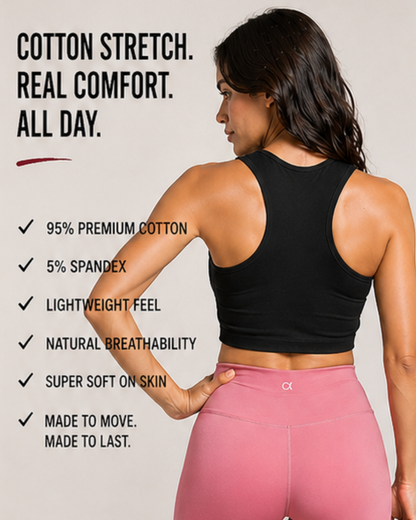 Racer Back Crop Top