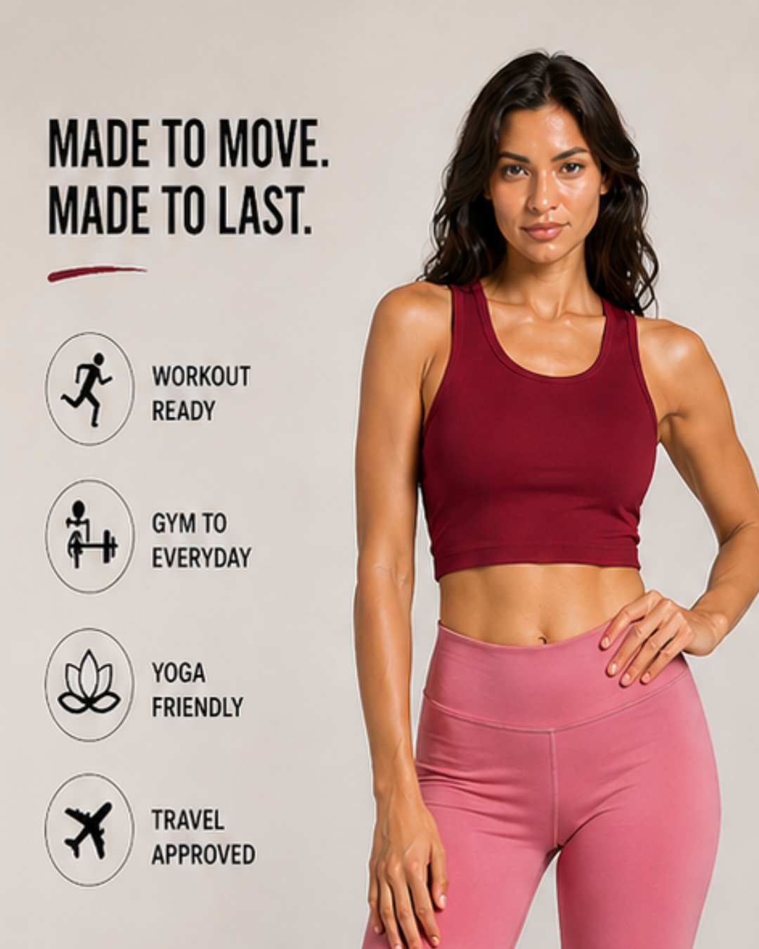 Racer Back Crop Top