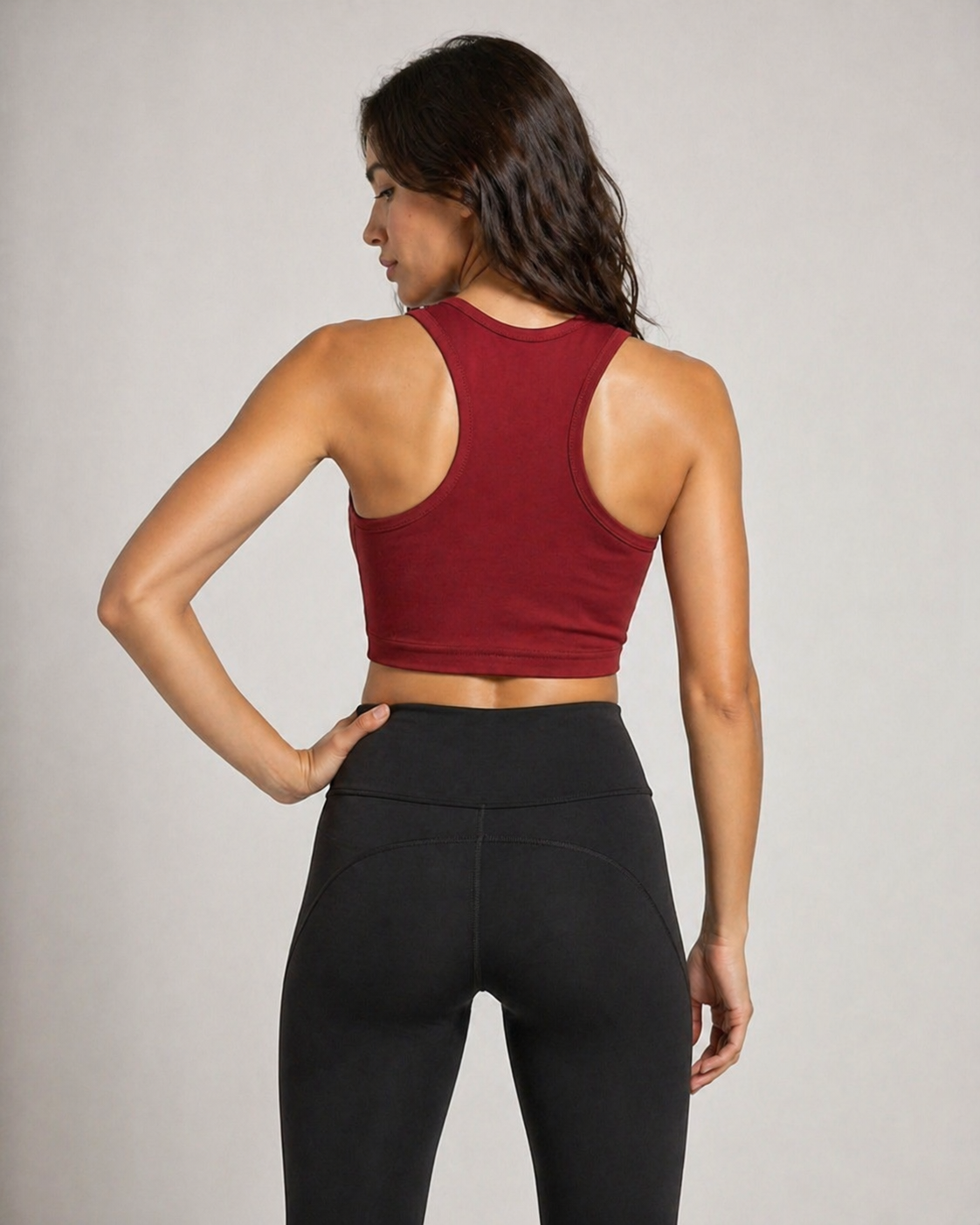 Racer Back Crop Top