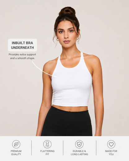 Cross Back Crop Top
