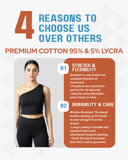 One Shoulder Crop Top