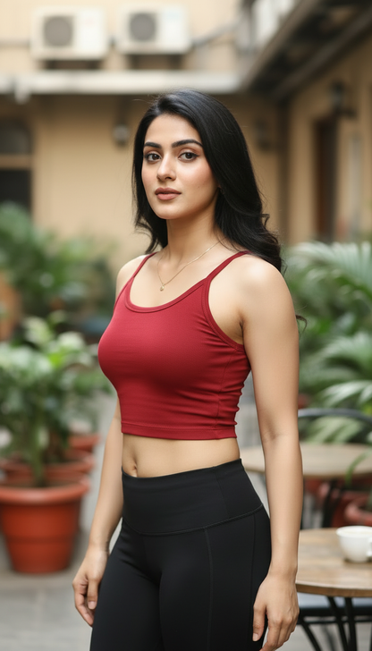 Cross Back Crop Top