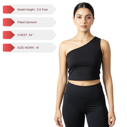 One Shoulder Crop Top
