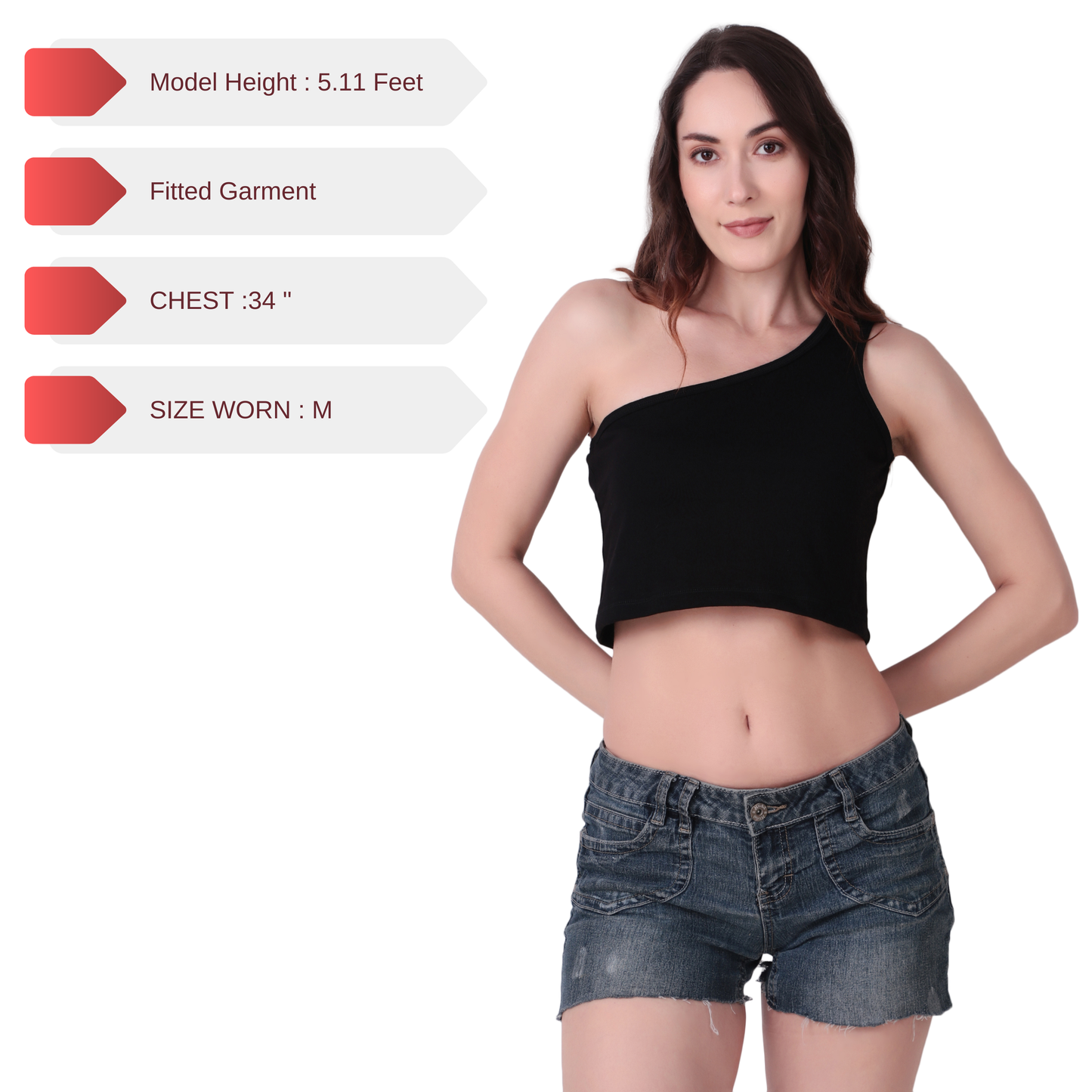 One Shoulder Crop Top