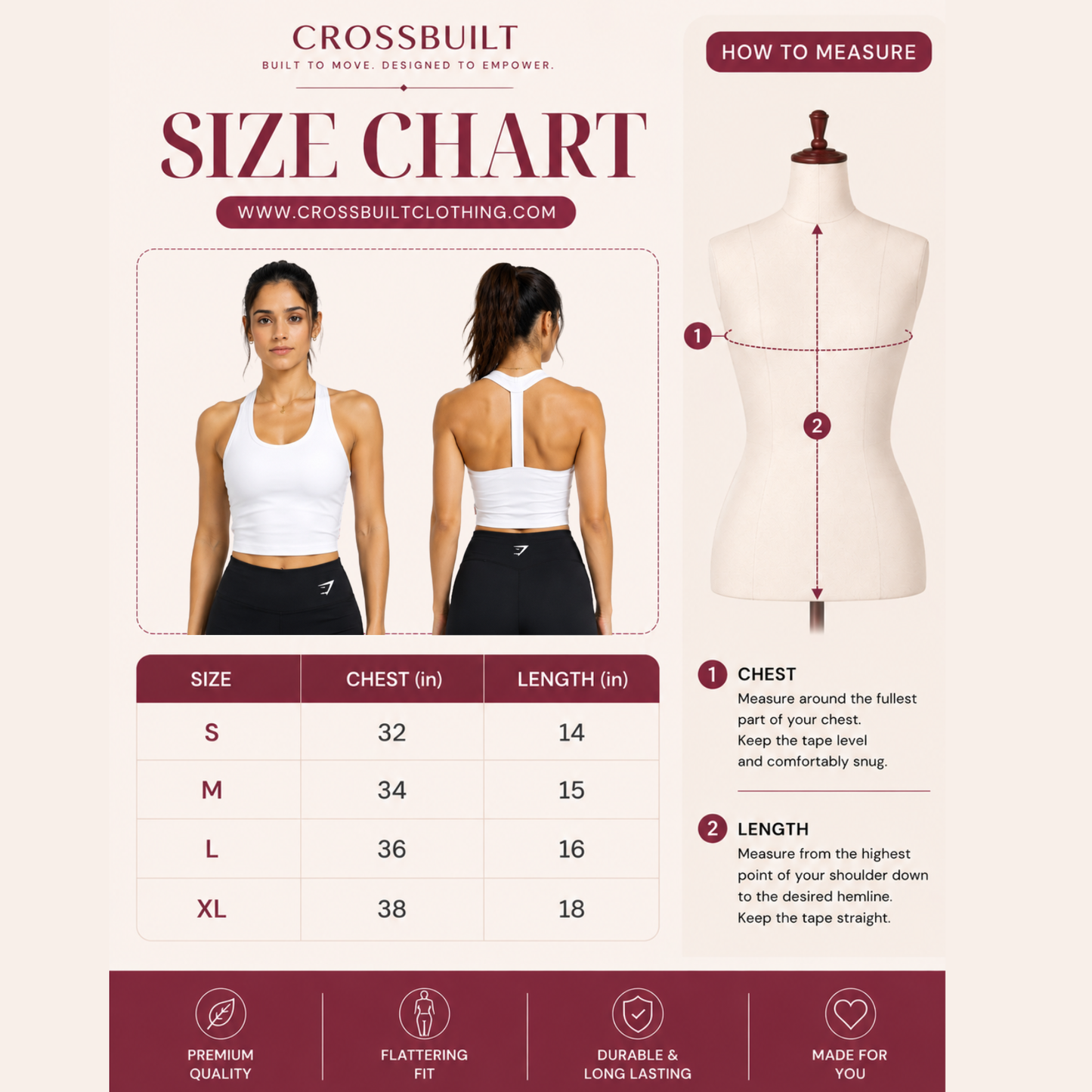 Basic Y Back Crop Top