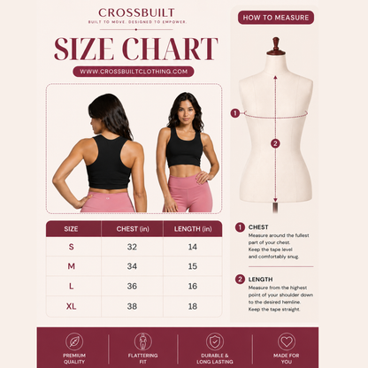 Racer Back Crop Top
