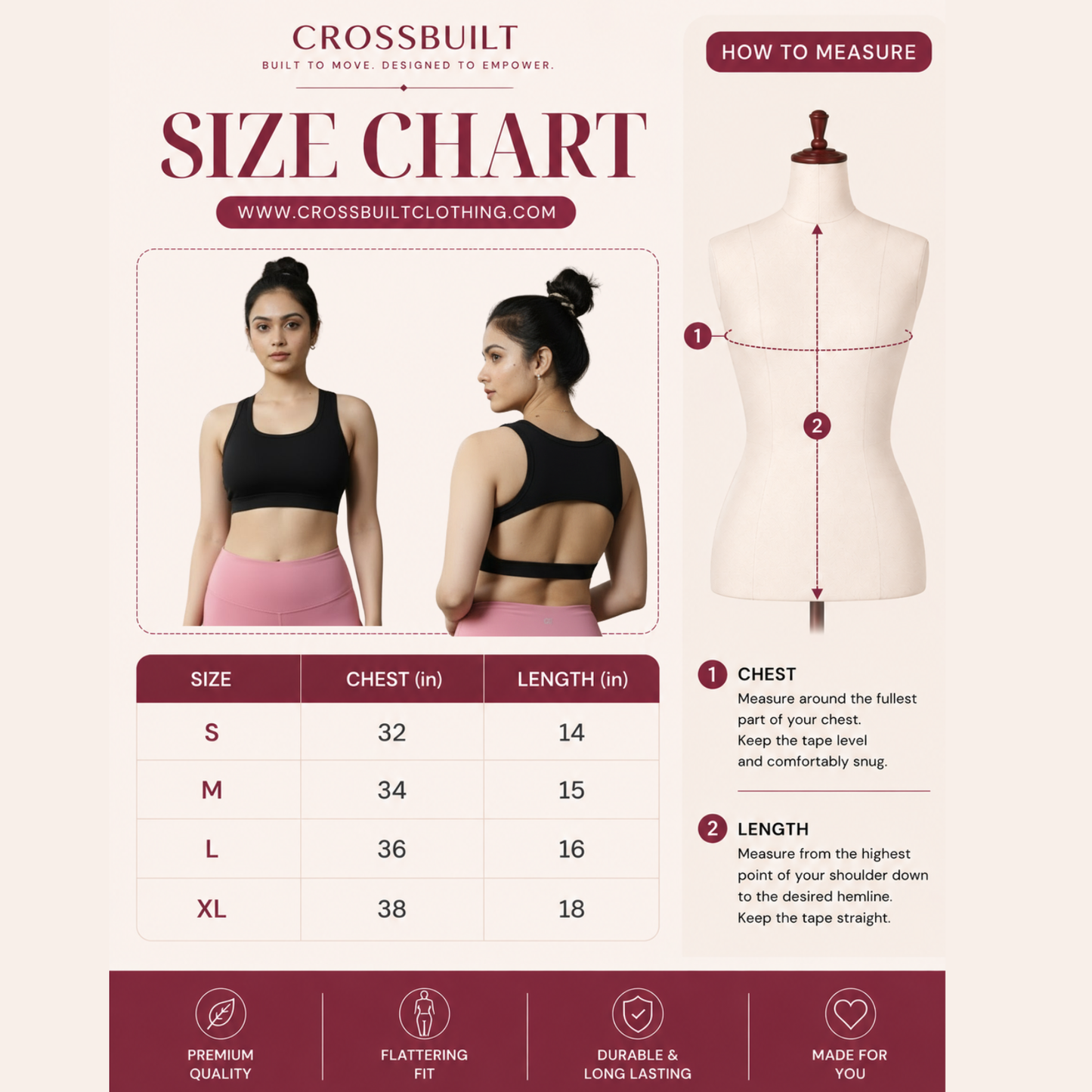D Back Crop Top
