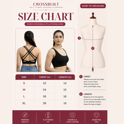 X Back Crop Top