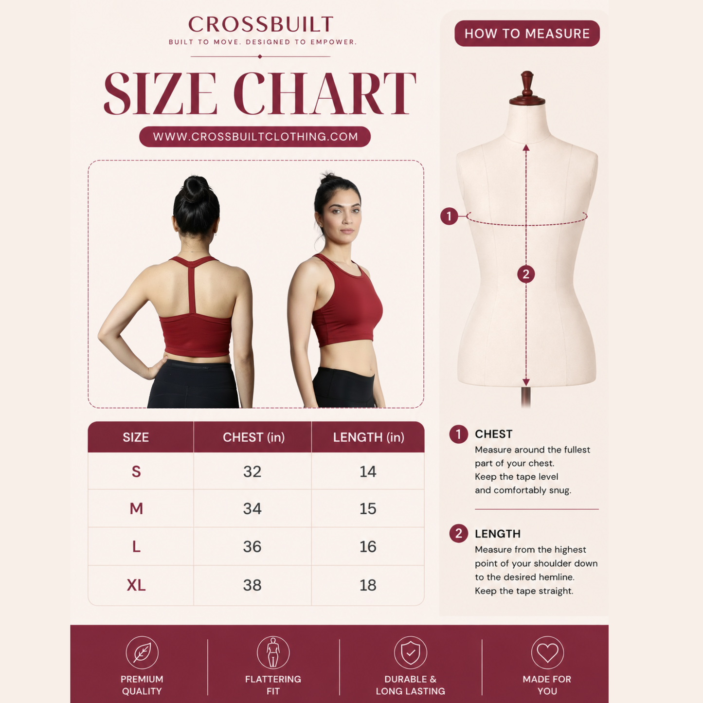 Basic Y Back Crop Top