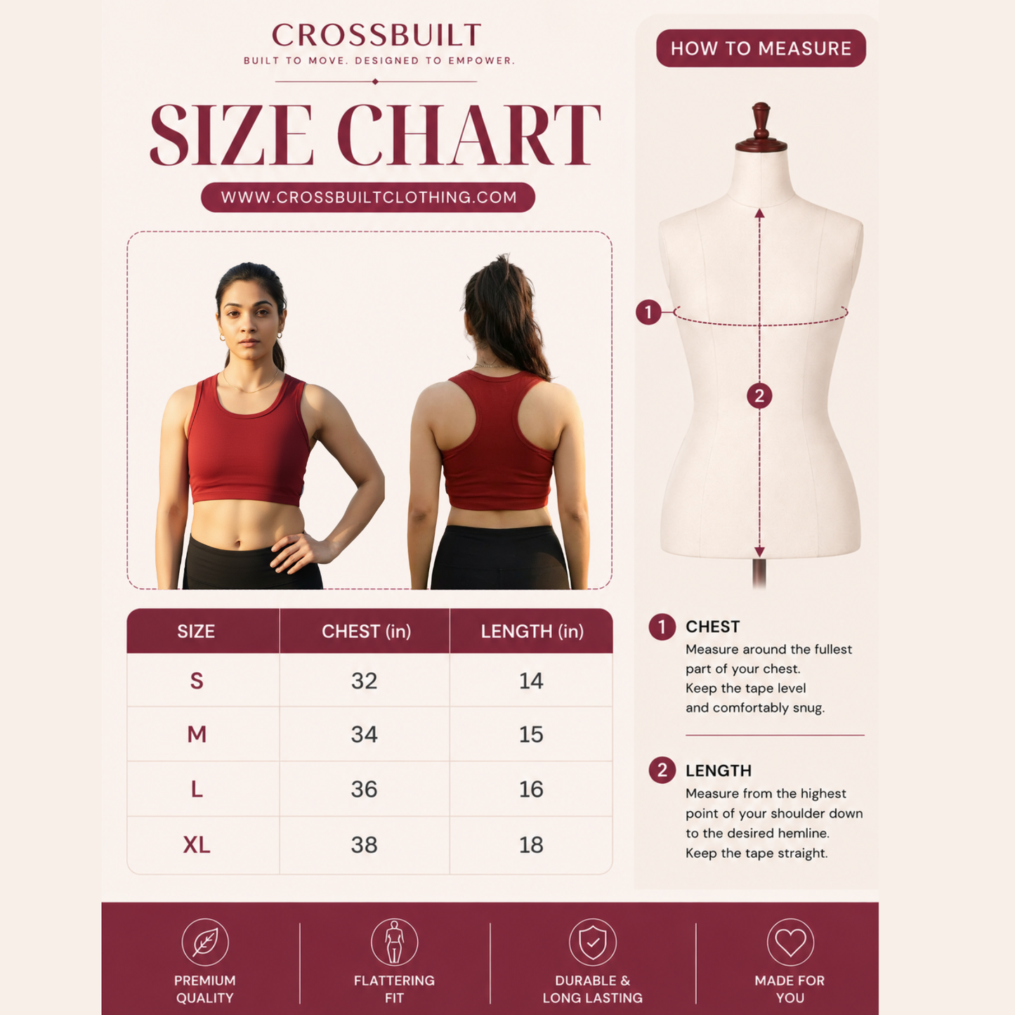 Racer Back Crop Top