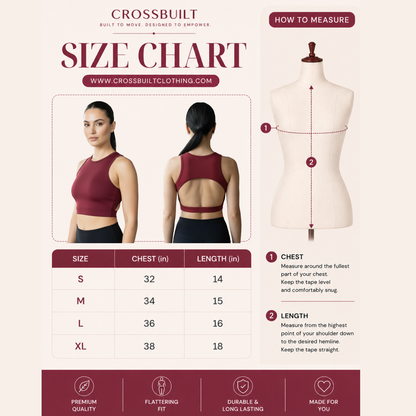 D Back Crop Top
