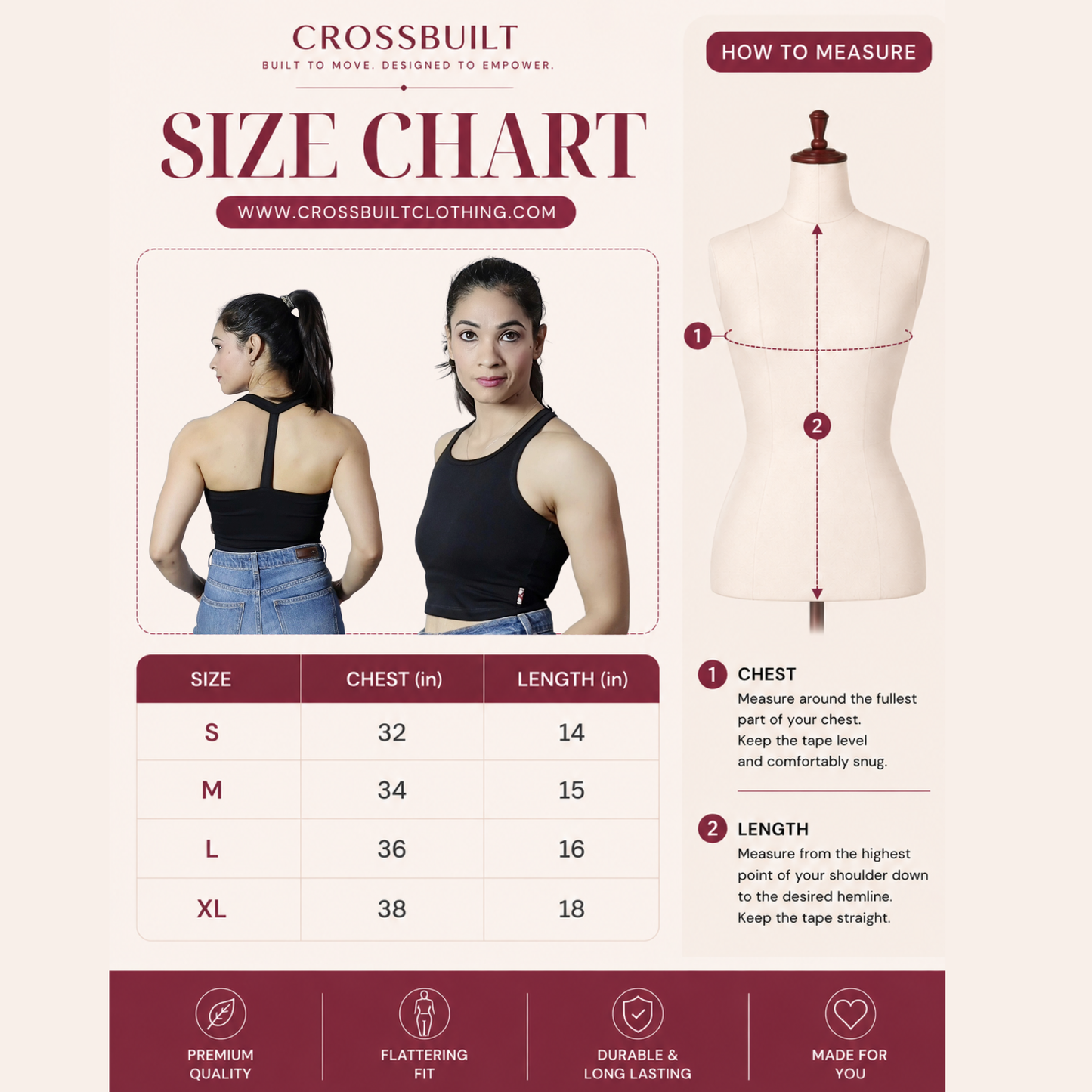 Basic Y Back Crop Top