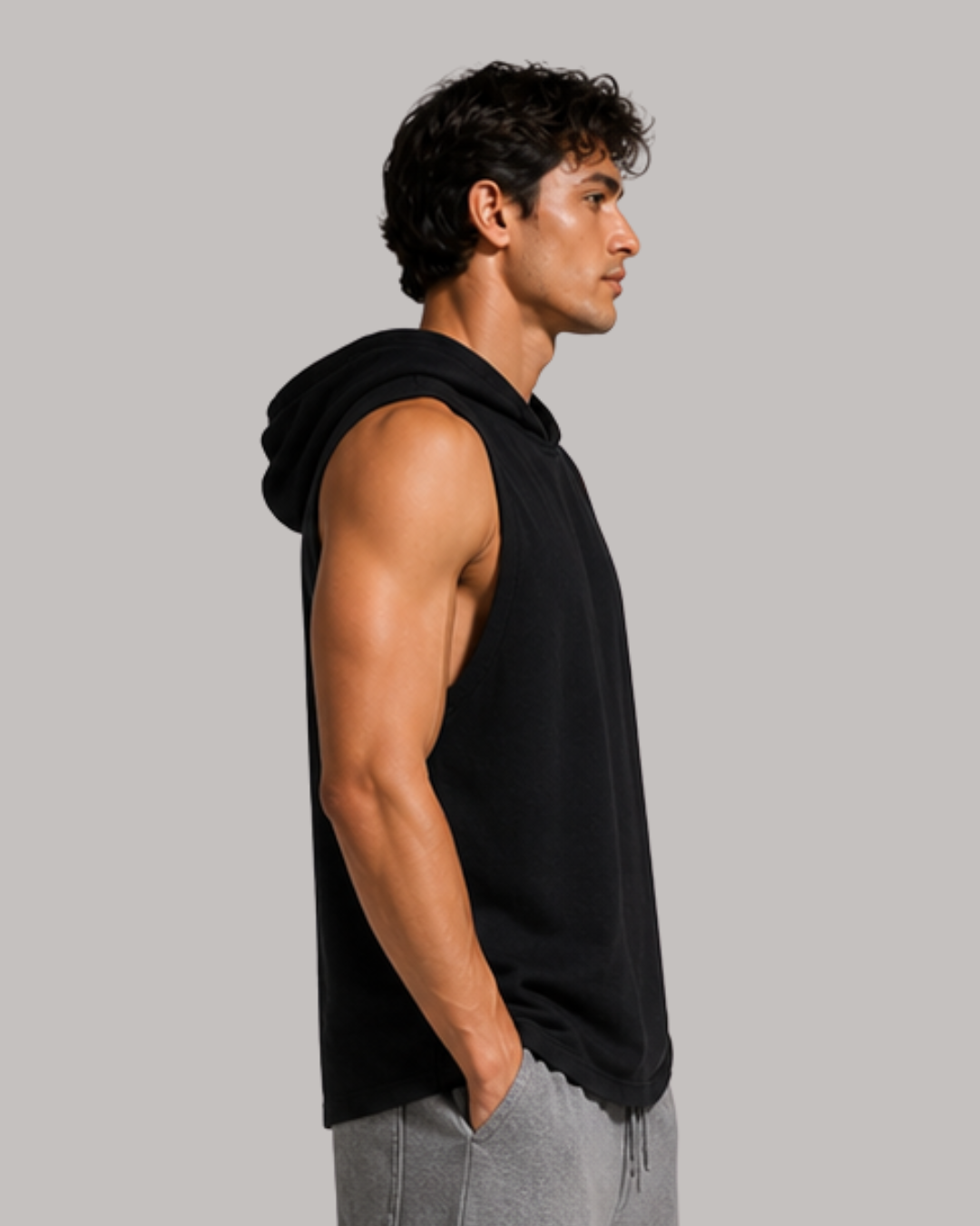 Cut Sleeves Hoodie