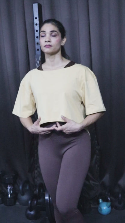 Oversized Tee with Short Front and long Back