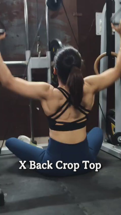 X Back Crop Top