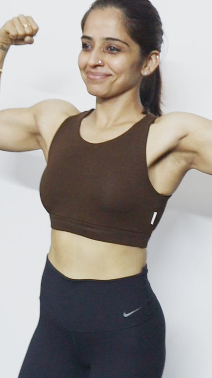 D Back Crop Top