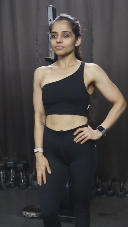 One Shoulder Crop Top