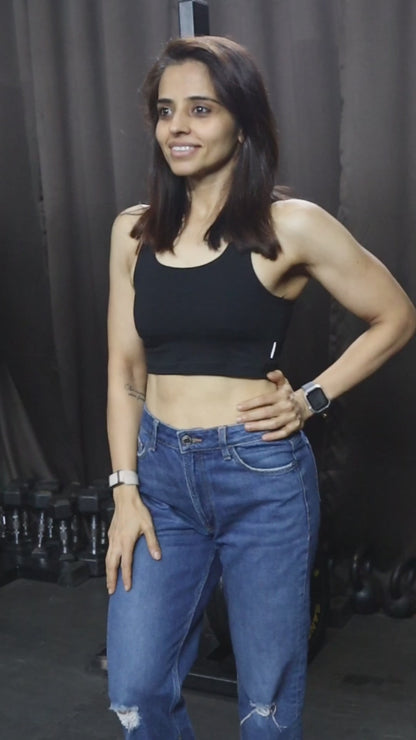 Racer Back Crop Top