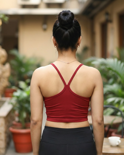 Cross Back Crop Top