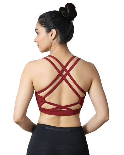 X Back Crop Top