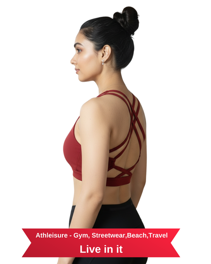 X Back Crop Top