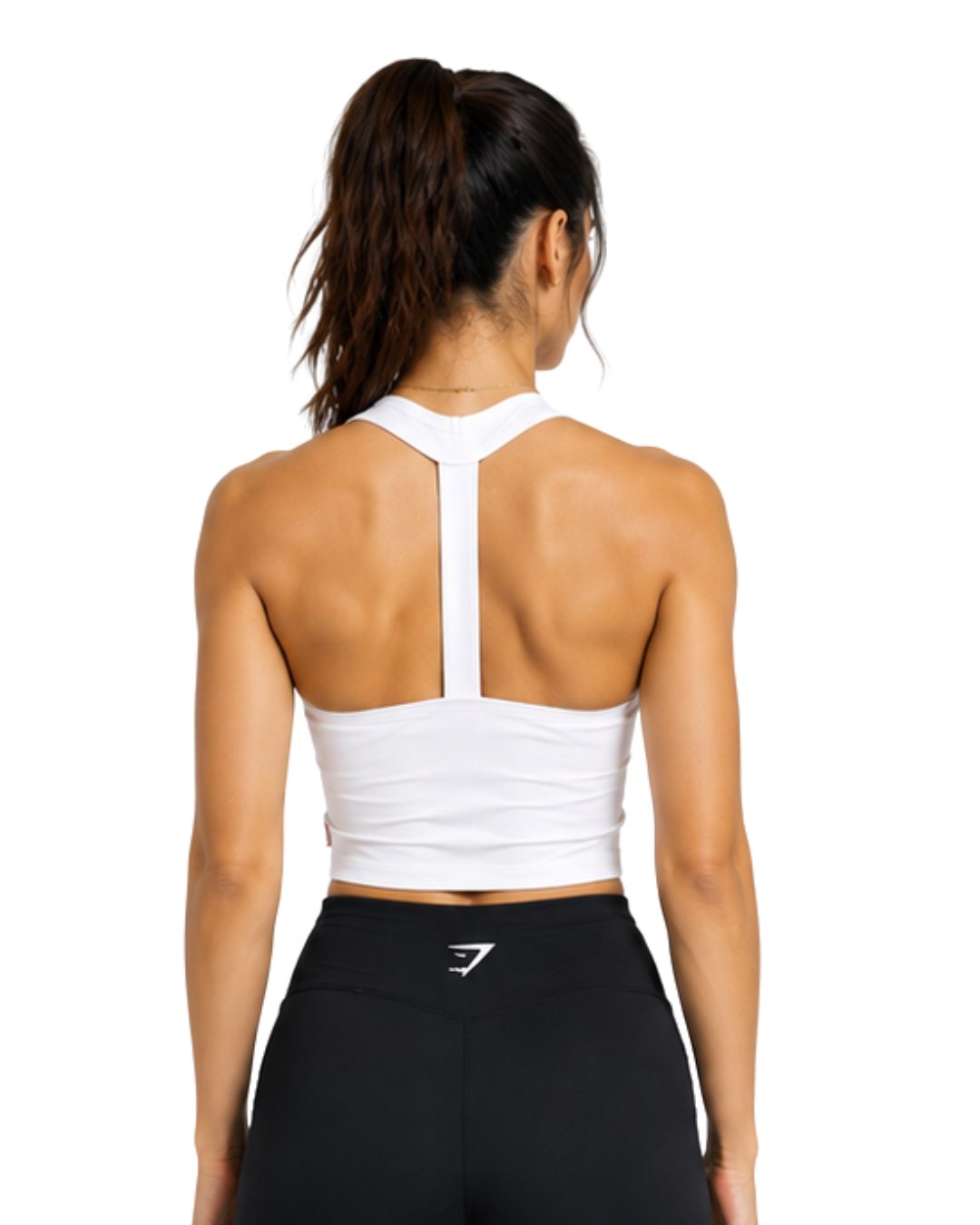 Basic Y Back Crop Top