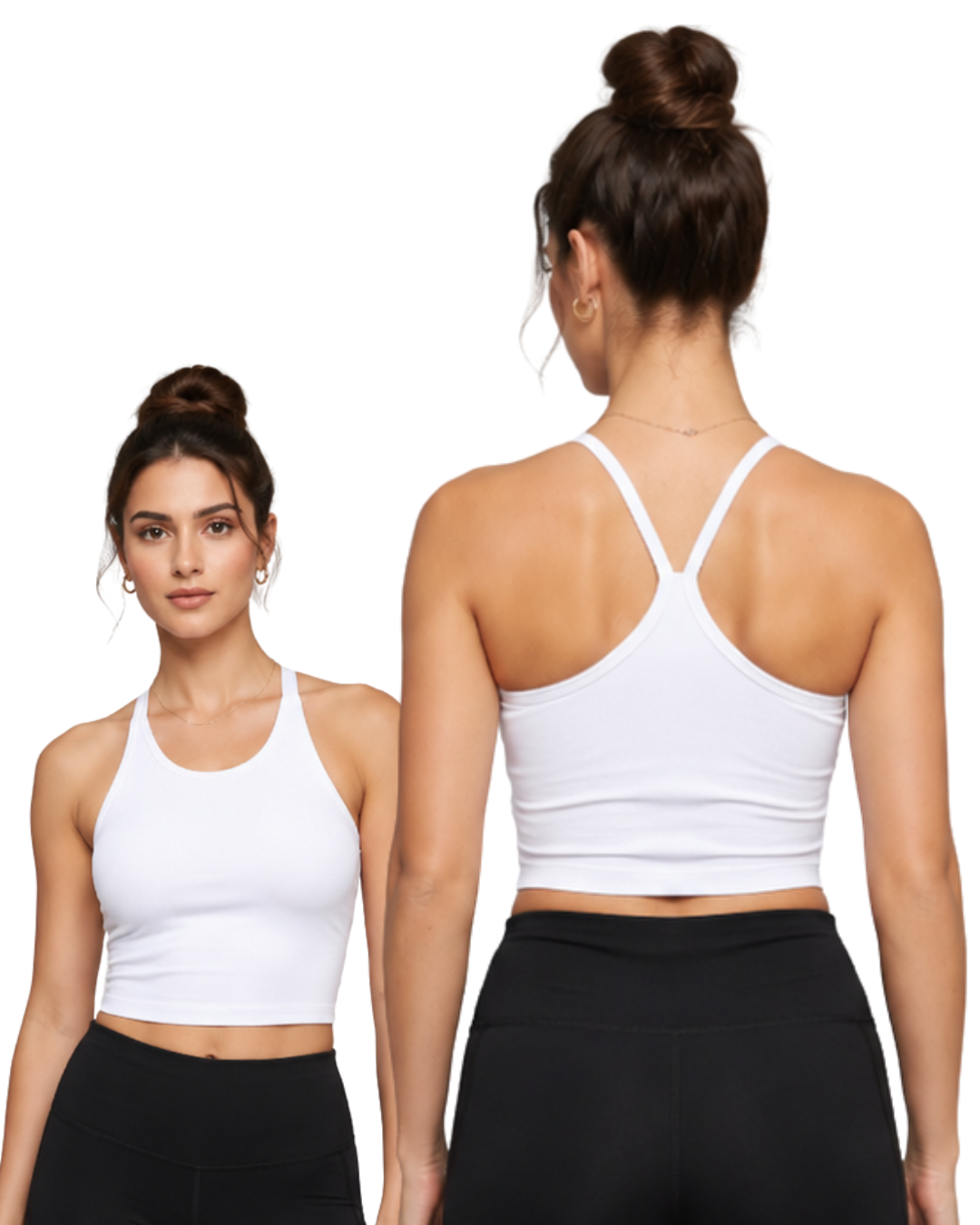 Cross Back Crop Top