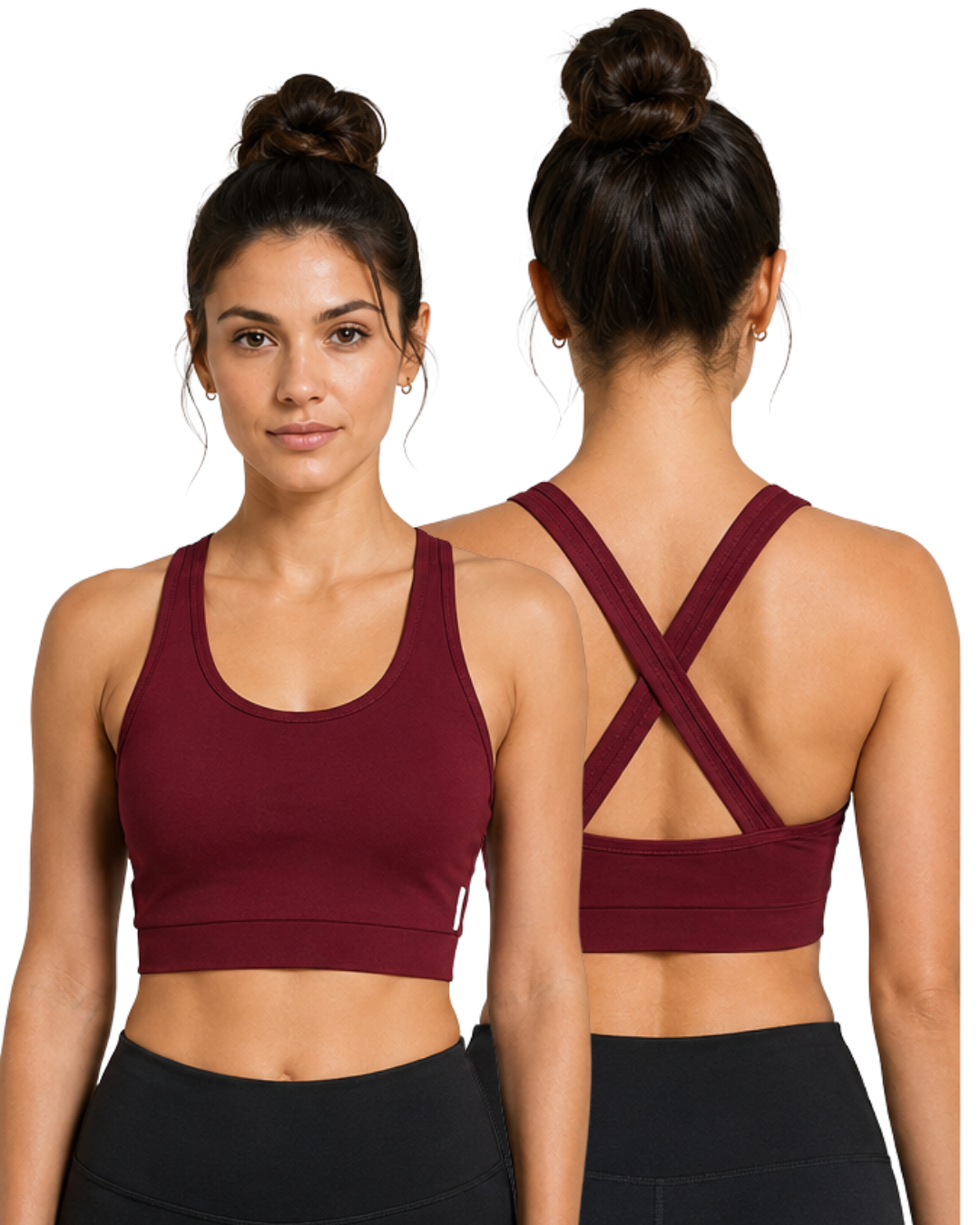 X Back Crop Top