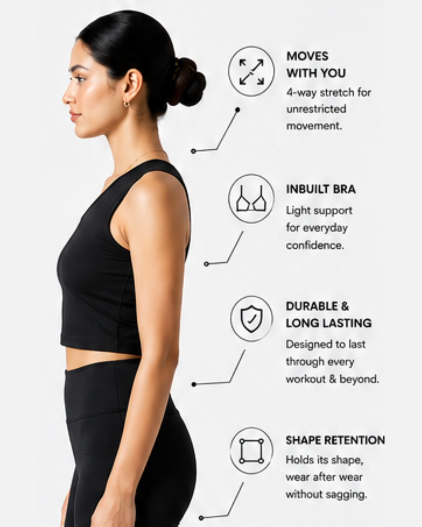 One Shoulder Crop Top
