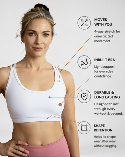 X Back Crop Top