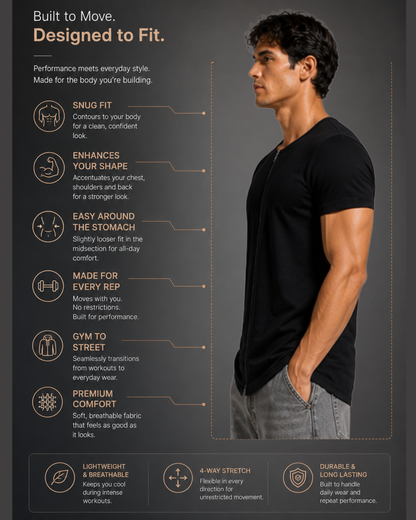 Full Zip Tee