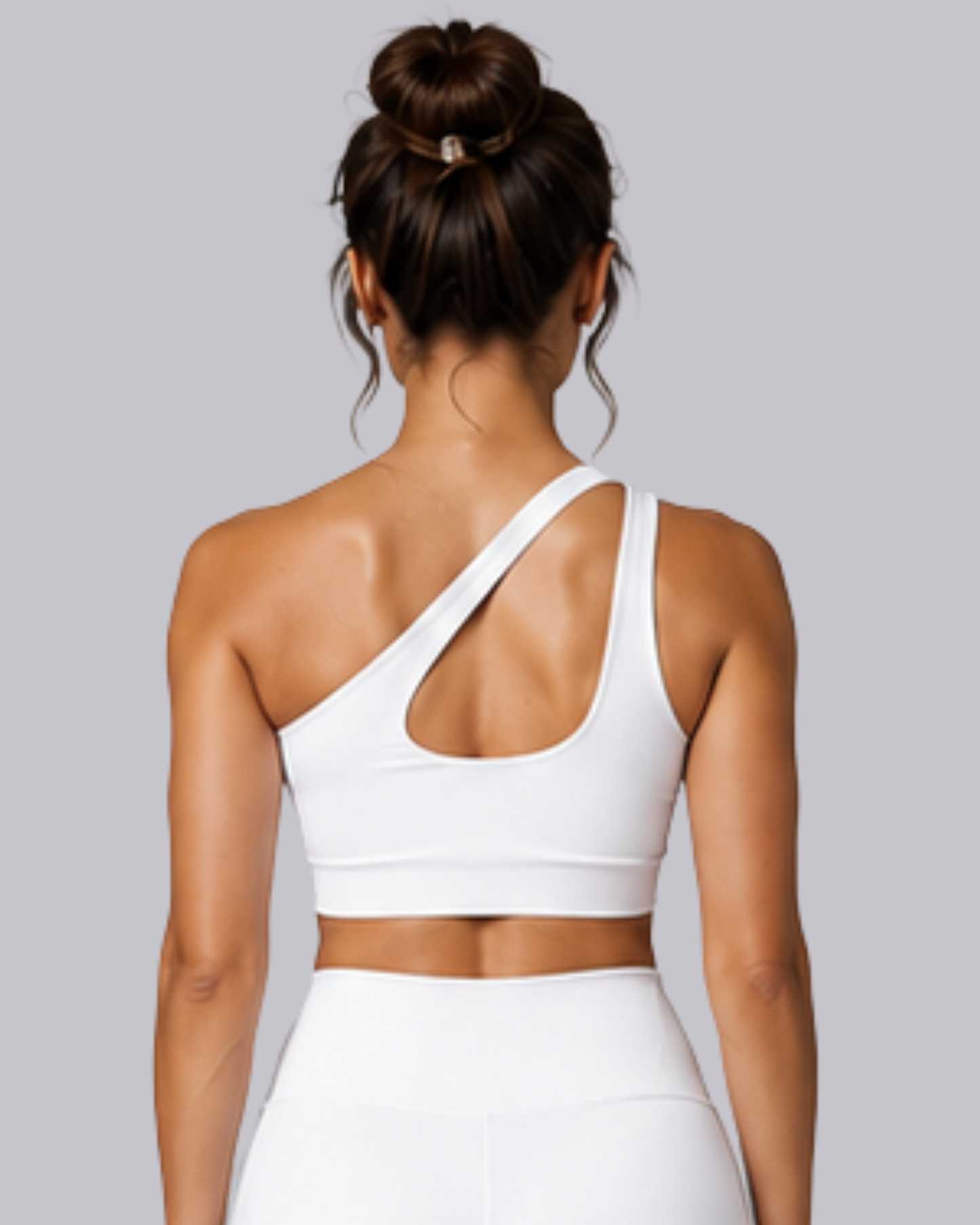 One Shoulder Two straps Crop Top
