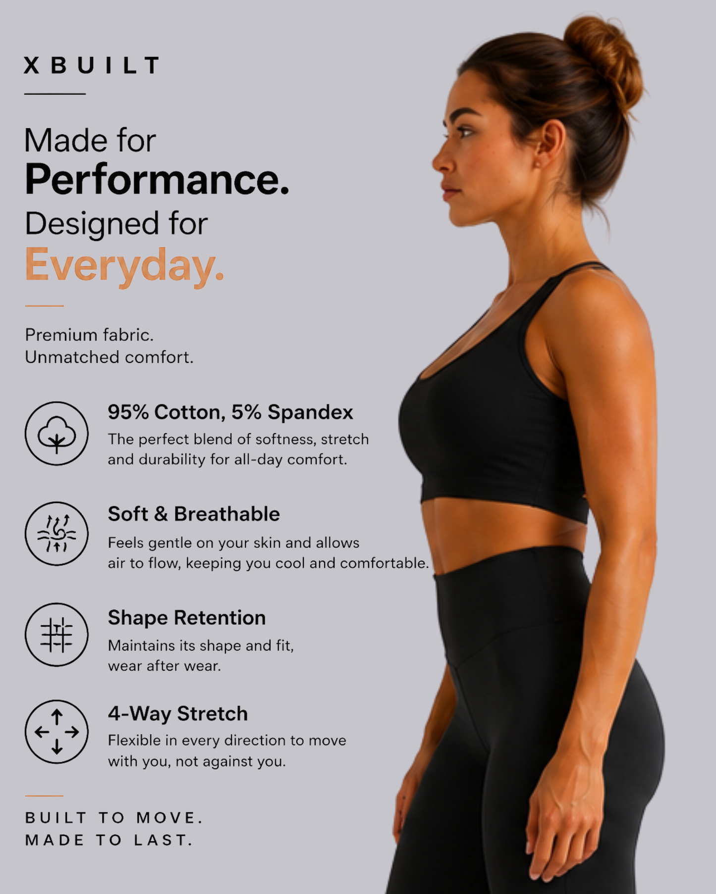 X Back Crop Top