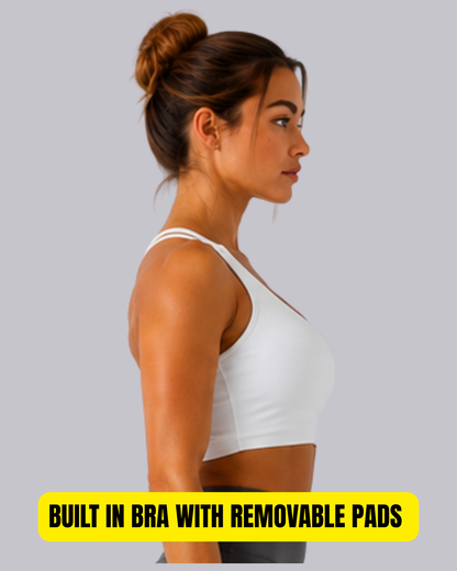 X Back Crop Top
