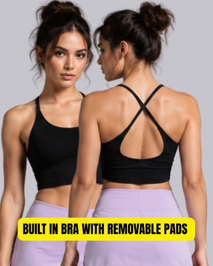 Pettle Back Crop top 101