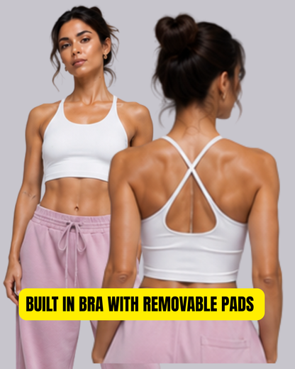 Pettle Back Crop top 101