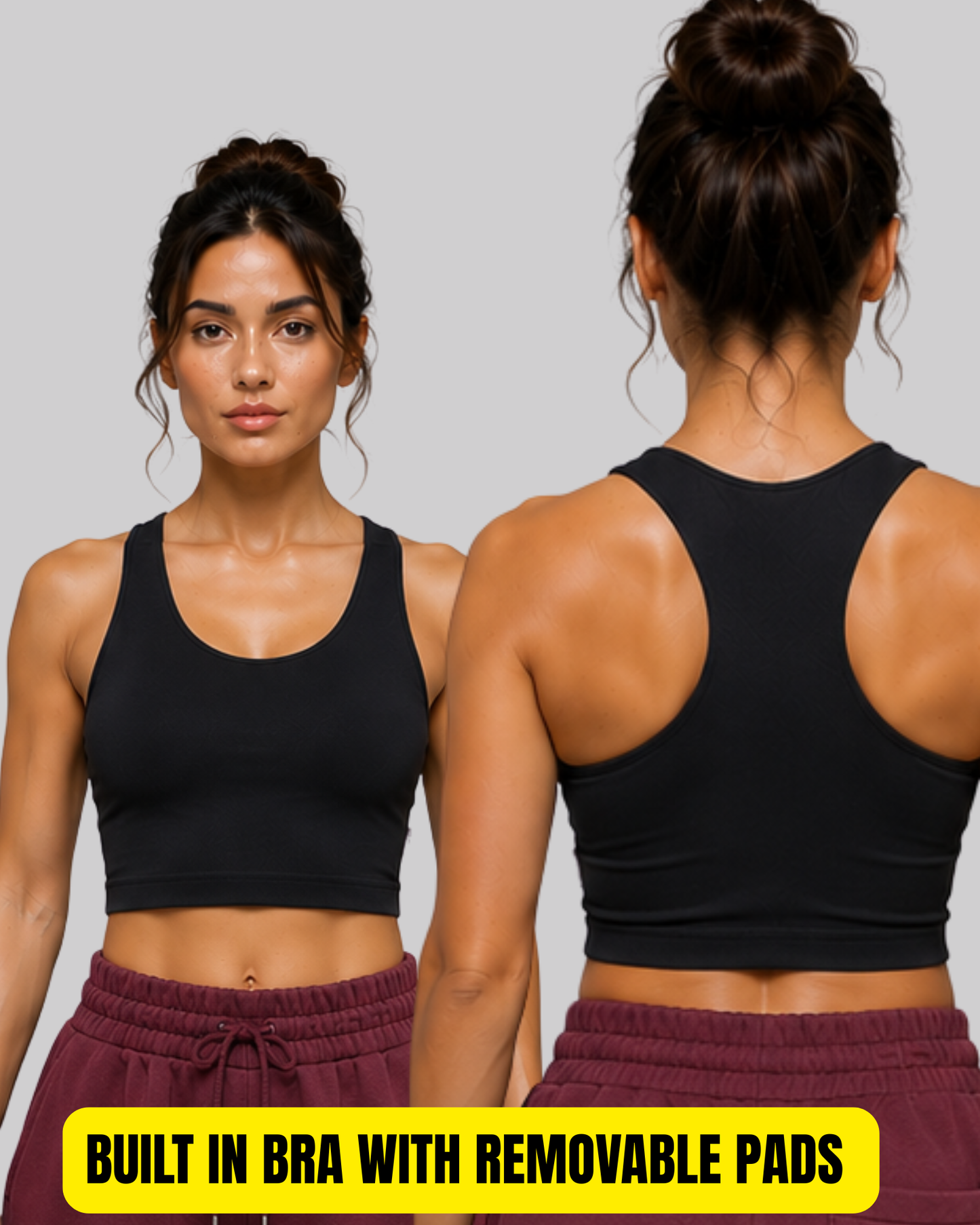 Racer Back Crop Top