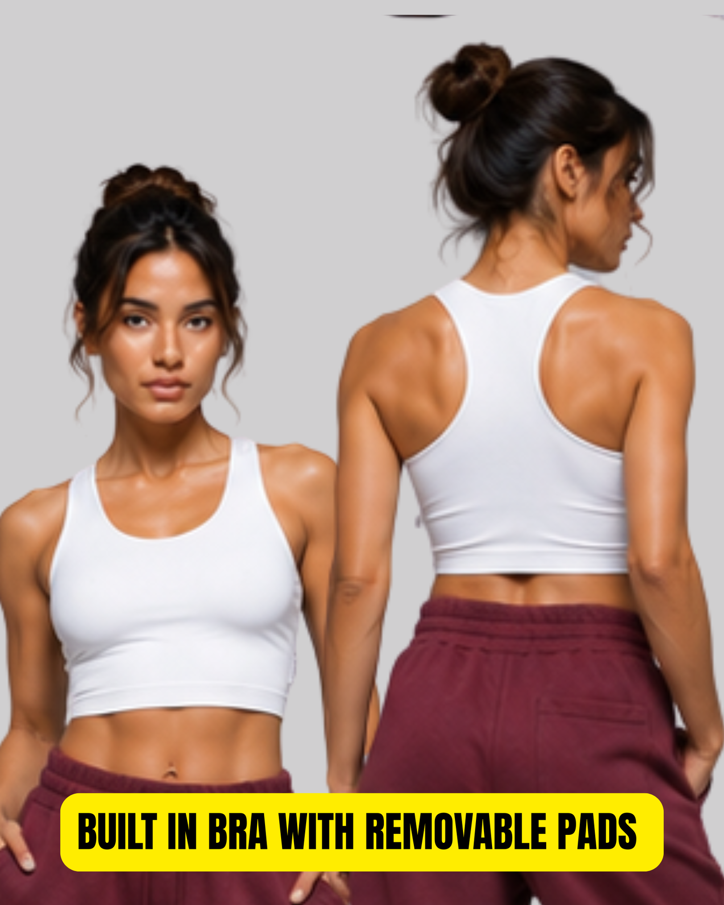 Racer Back Crop Top