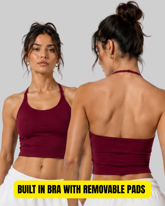 Halter Neck Crop Top