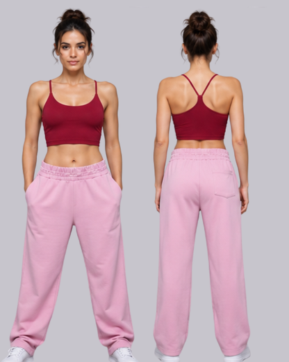 V Back Crop Top