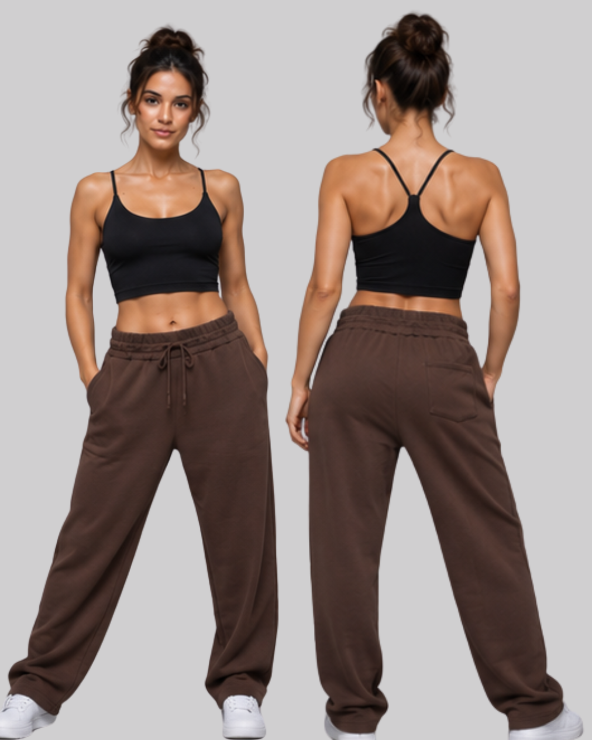 V Back Crop Top