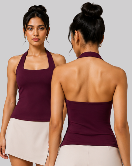 Funnel Halter Tank Top