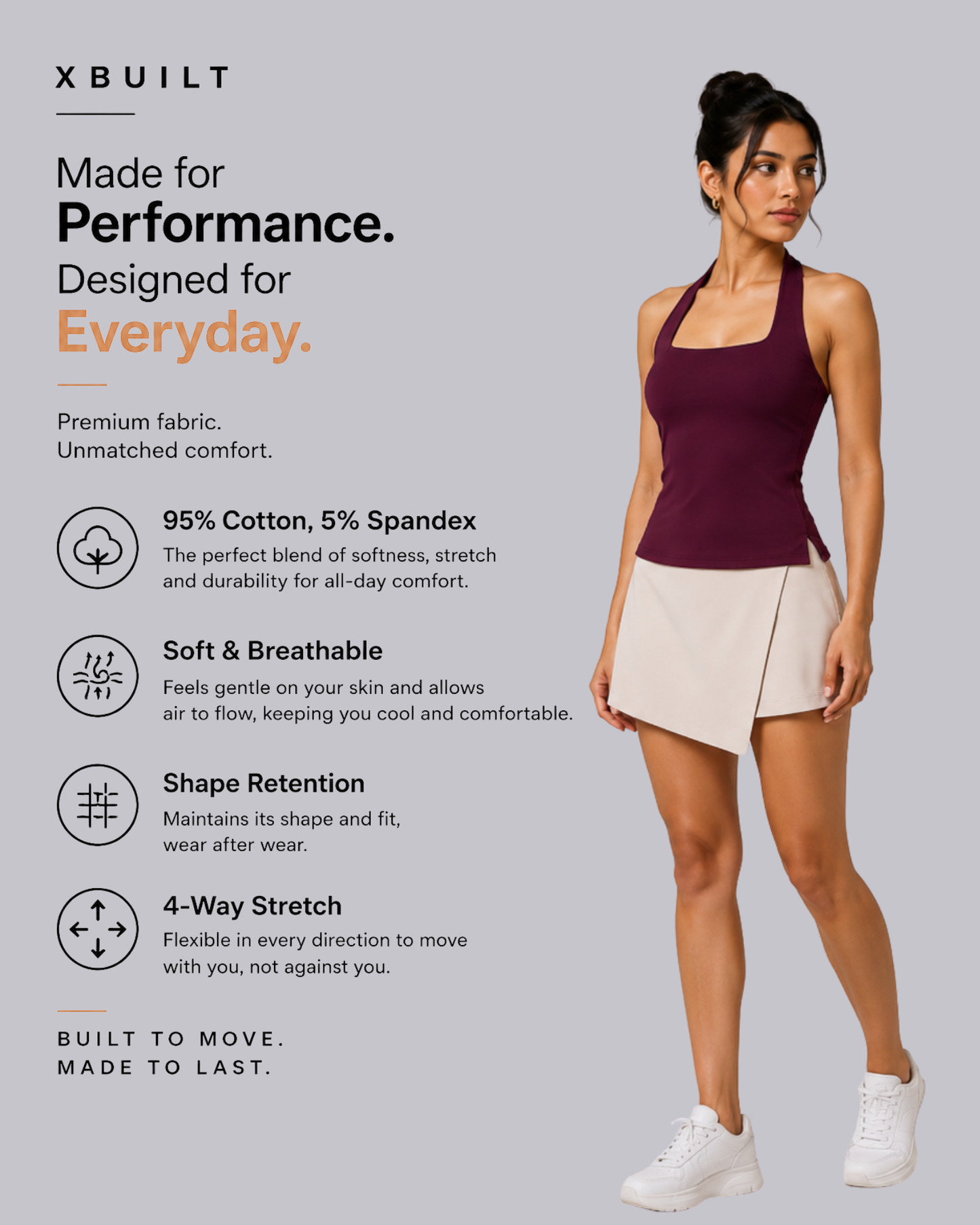 Funnel Halter Tank Top