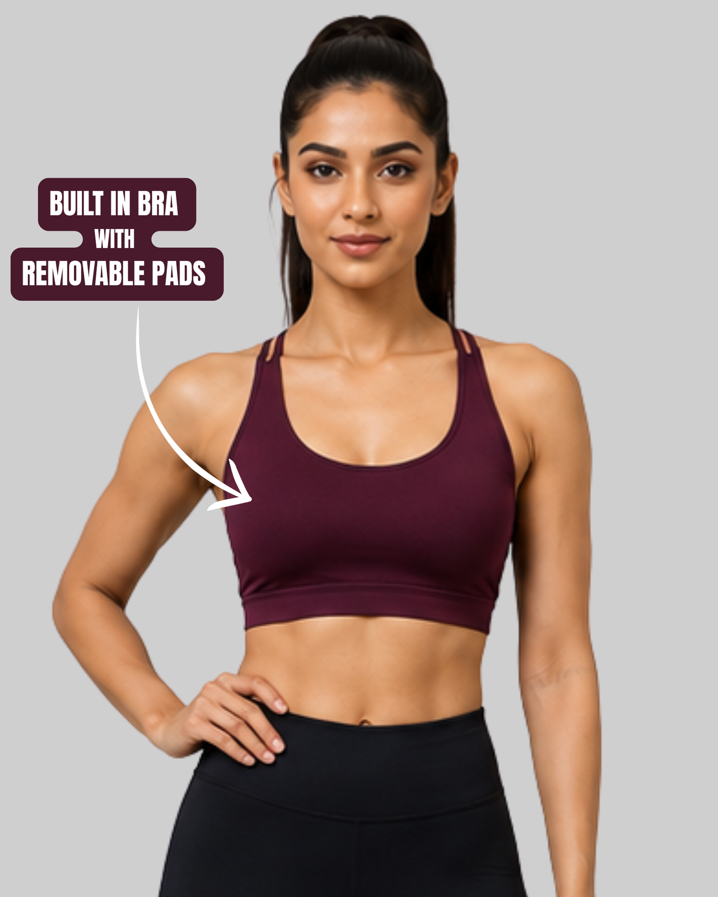 X Back Crop Top