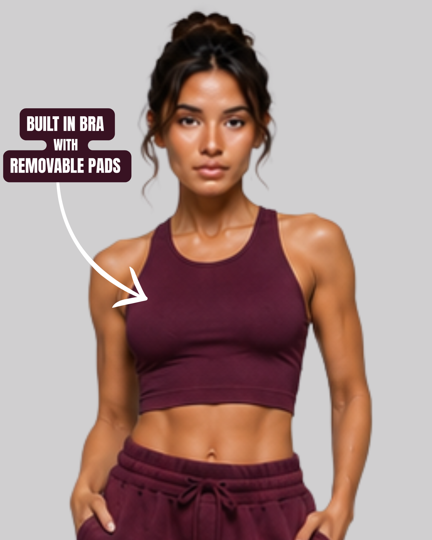 Racer Back Crop Top