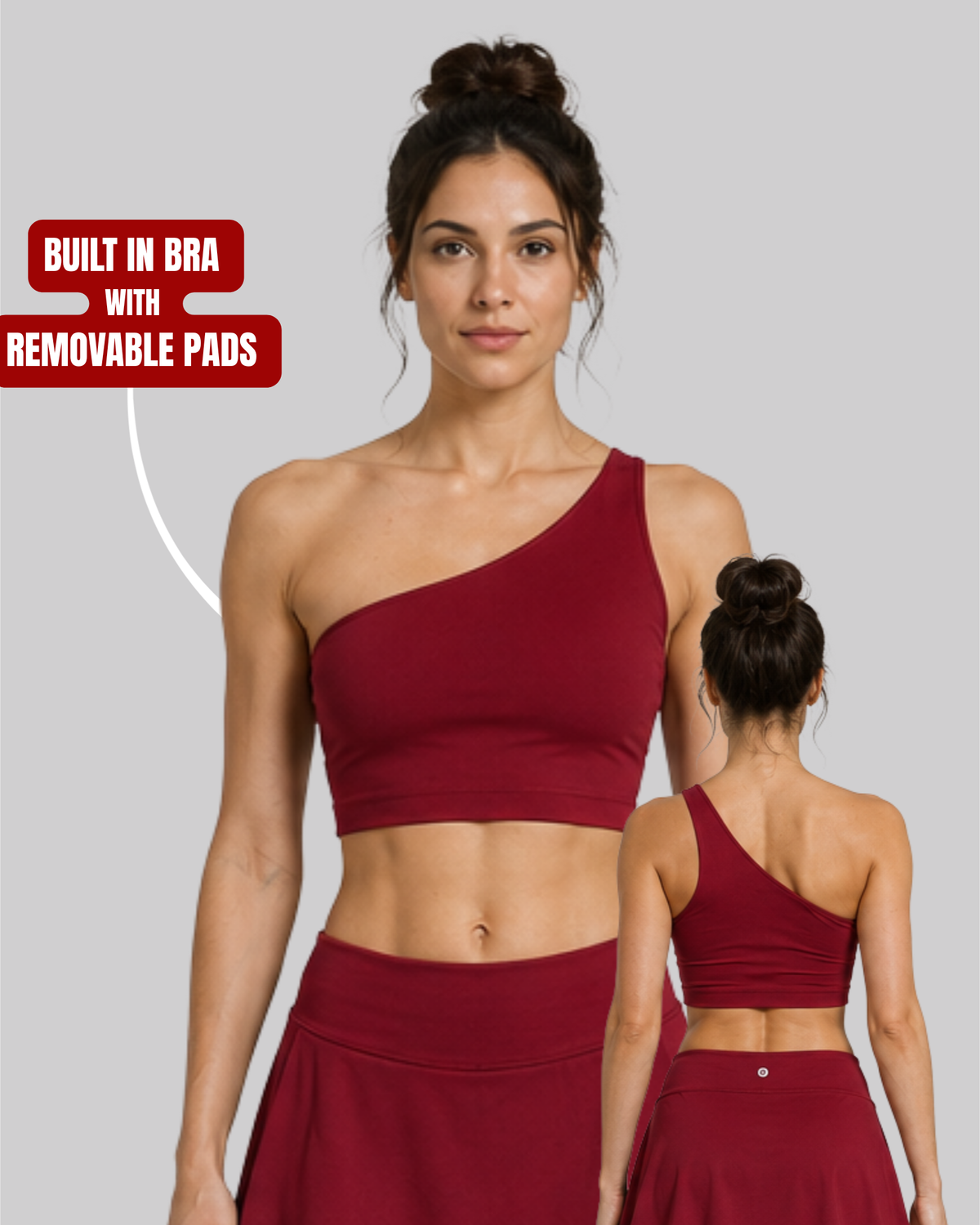 One Shoulder Crop Top