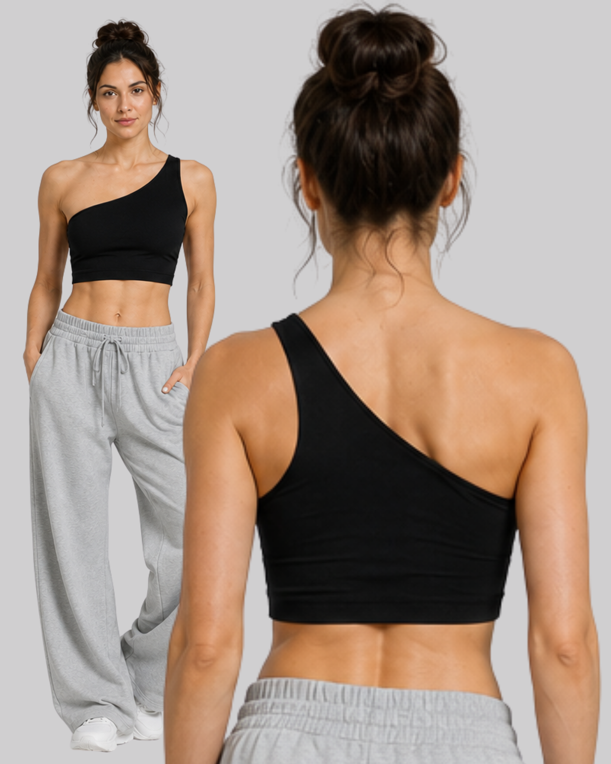One Shoulder Crop Top